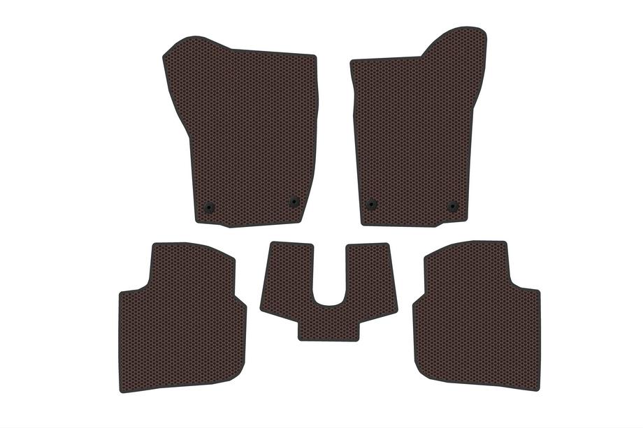 Seat Toledo 2012–2019 Gumové autokoberce Carsuit (hnědé) Fotografie 1