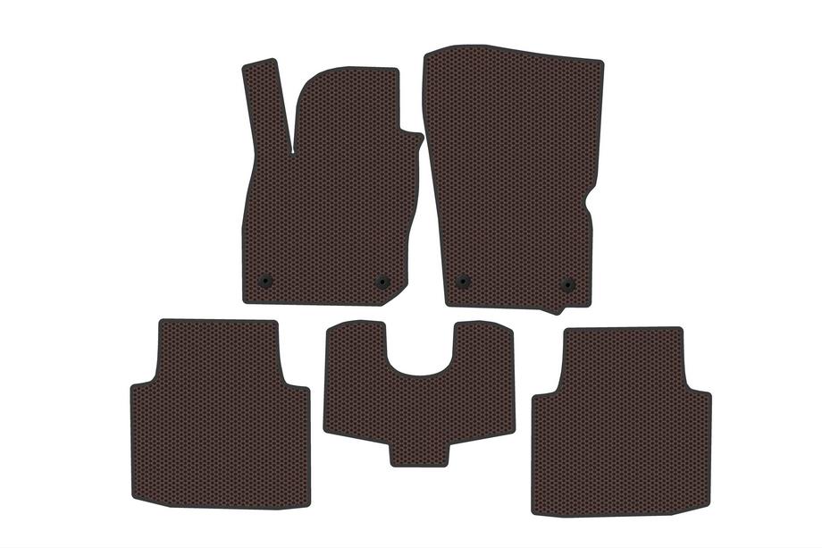Volkswagen Passat B9 2023– Gumové autokoberce Carsuit (SW, hnědé) Image