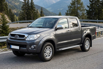 Toyota Hilux 2006–2015 Boční nášlapy Line (2 ks, hliník) fotografie 1