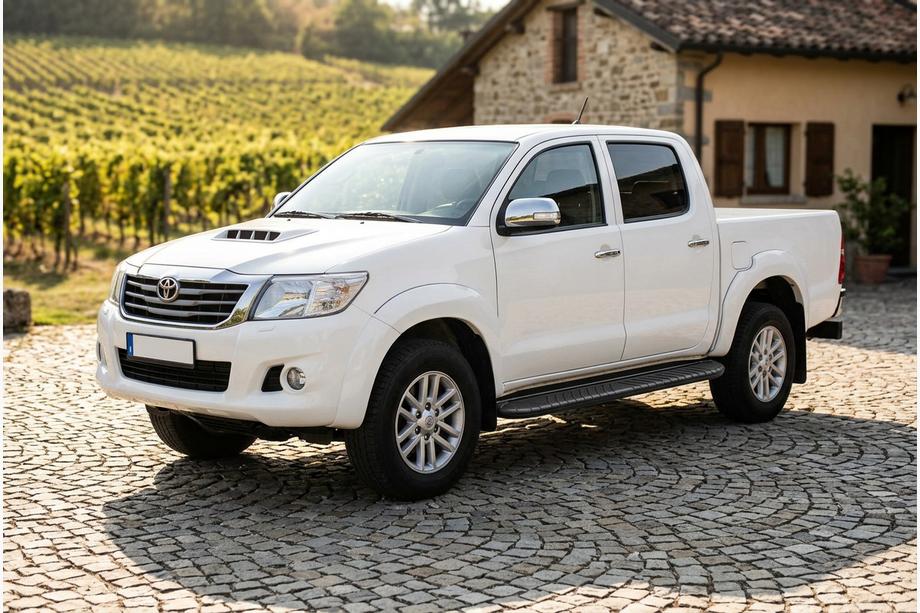Toyota Hilux 2006–2015 Boční prahy Bosphorus Black (2 ks, hliník) Image