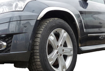 Mercedes GLK třída X204 2008–2015 Zlevněné nerezové lemy blatníků (4 ks) fotografie 1