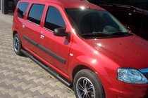 Dacia Logan MCV 2004–2014 Boční trubky Black (2 ks, nerez) fotografie 1