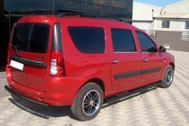 Lada Largus 2012– Boční trubky Black (2 ks, nerez) fotografie 4