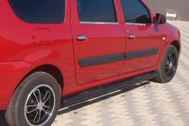 Lada Largus 2012– Boční trubky Black (2 ks, nerez) fotografie 2