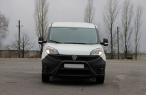 Fiat Doblo II 2010–2022 Přední ochranný rám WT022 Black (nerez) fotografie 1