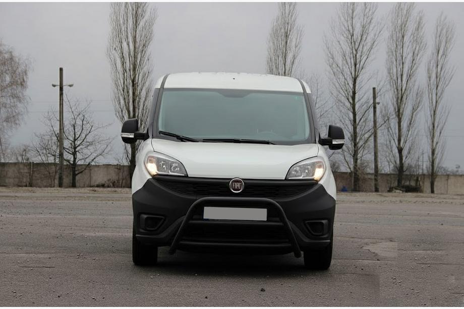 Fiat Doblo II 2010–2022 Přední ochranný rám WT022 Black (nerez) Image