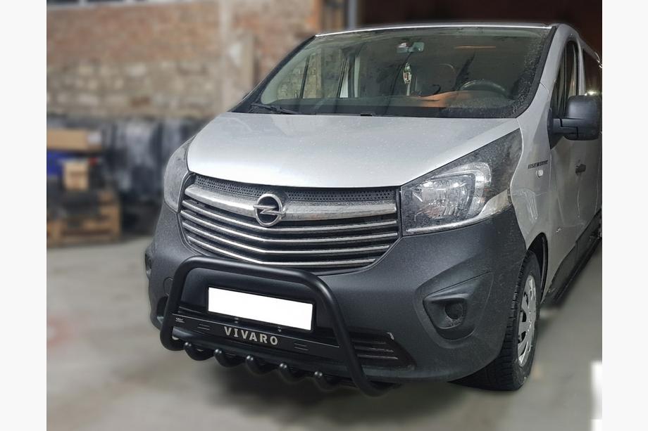 Opel Vivaro 2015–2019 Přední ochranný rám WT004 Black (nerez) Image
