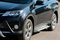 Toyota Rav 4 2013–2018 Boční nášlapy Allmond Grey (2 ks, hliník) fotografie 1