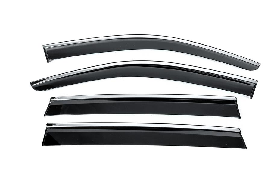 Volkswagen Tiguan 2023– Okenní deflektory s chromovanou lištou Niken Luxury (4 ks) Image