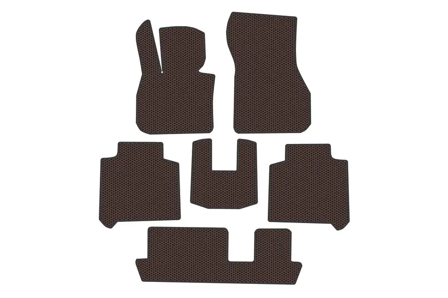 BMW řady 2 Active Tourer F45/F46 2014–2021 Gumové autokoberce Carsuit (3 řady, pro F46, hnědé) Image