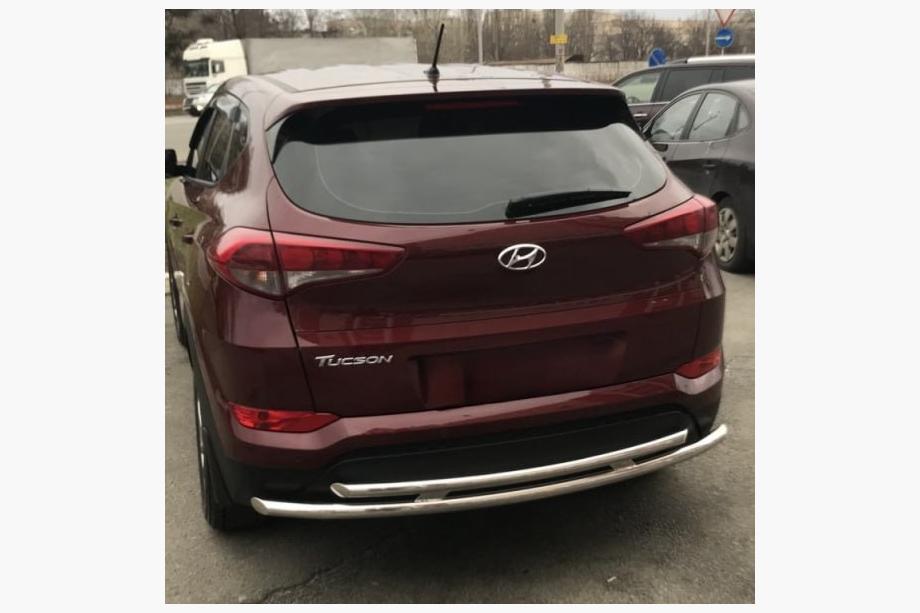 Hyundai Tucson TL 2016–2021 Zadní ochranný rám AK002-2 (nerez) Image