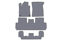 Citroen C-4 Picasso 2013–2022 Gumové koberce do interiéru Carsuit (pro Grand, 3 řady, šedé) fotografie 1