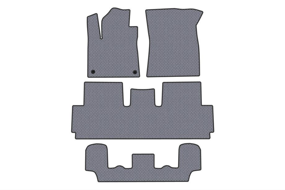 Citroen C-4 Picasso 2013–2022 Gumové koberce do interiéru Carsuit (pro Grand, 3 řady, šedé) Image