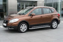 Suzuki SX4 S-Cross 2013–2016 Boční nášlapy Tayga Grey (2 ks, hliník) fotografie 1