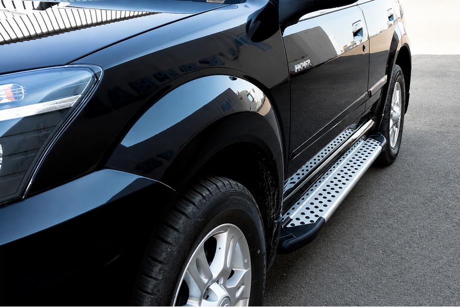 GreatWall Haval/Hover H3 2005–2013 Boční nášlapy Allmond Grey (2 ks, hliník) Fotografie 1