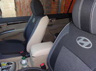Hyundai Santa Fe 2 2006–2012 Autopotahy (eko kůže↗látka, Premium) fotografie 7