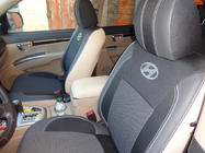 Hyundai Santa Fe 2 2006–2012 Autopotahy (eko kůže↗látka, Premium) fotografie 16