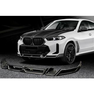 Přední lip na nárazník Lip LRT (pro M-Sport 2023+, karbon) BMW X6 G06 2019–2027 fotografie 1