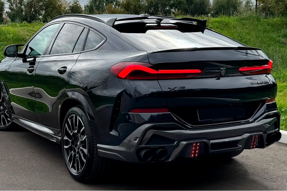BMW X6 G06 2019–2027 Difuzor zadního nárazníku s koncovkami LRT (pro M-Sport 2023+, karbon) Fotografie 2
