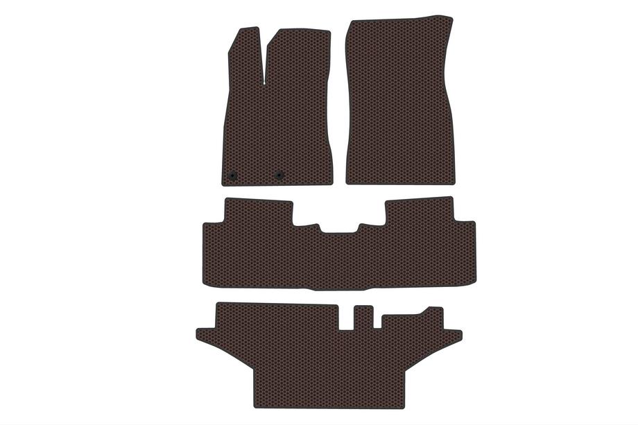 Peugeot 5008 2024– Gumové autokoberce Carsuit (3 řady, hnědé) Image