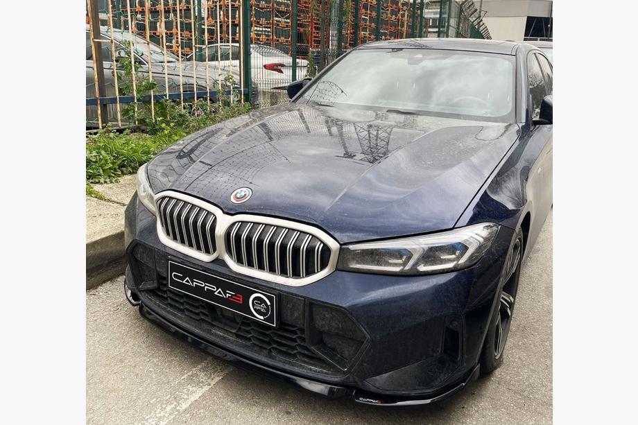 BMW řada 3 G20/G21 2018– Přední lip spoiler EuroCap V1 (pro M-Performance 2022-, lesklá černá) Image