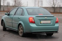 Chevrolet Lacetti 2003–2024 Zadní ochranný rám AK002 Black (42 mm, nerez) fotografie 4