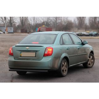 Zadní ochranný rám AK002 Black (42 mm, nerez) Chevrolet Lacetti 2003–2024 fotografie 3