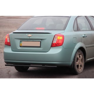 Zadní ochranný rám AK002 Black (42 mm, nerez) Chevrolet Lacetti 2003–2024 fotografie 1