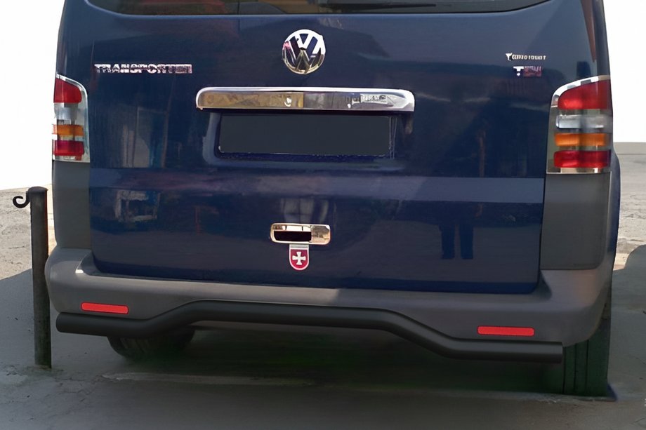 Volkswagen T5 Multivan 2003–2010 Zadní ochranný rám vlna Black (nerez) Image
