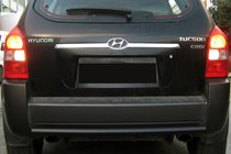 Hyundai Tucson JM 2004– Zadní ochranný oblouk AK002 Black (nerez) fotografie 1