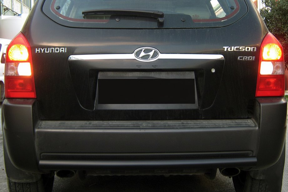 Hyundai Tucson JM 2004– Zadní ochranný oblouk AK002 Black (nerez) Image