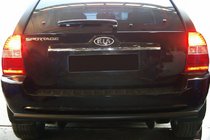 Kia Sportage 2004–2010 Zadní ochranný oblouk AK002 Black (nerez) fotografie 3
