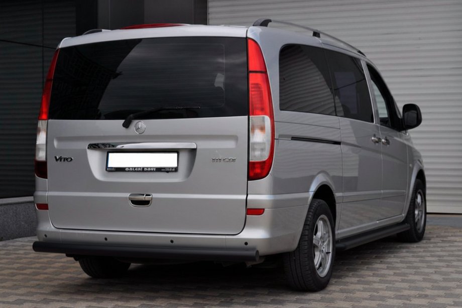 Mercedes Vito W639 2004–2014 Zadní ochranný oblouk AK002 Black (nerez) Fotografie 6