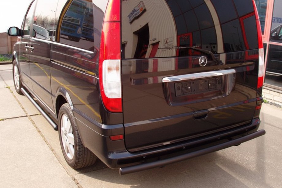 Mercedes Vito W639 2004–2014 Zadní ochranný oblouk AK002 Black (nerez) Fotografie 7