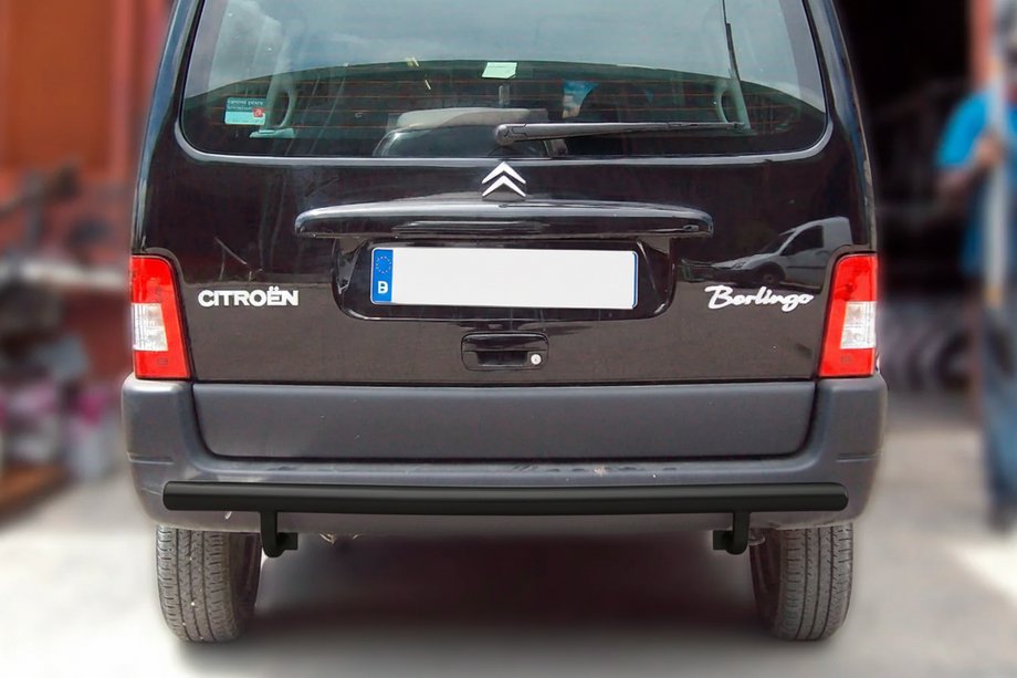 Citroen Berlingo 1996–2008 Zadní ochranný rám Black (nerez) Image