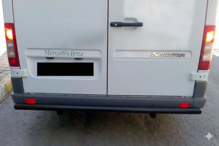 Mercedes Sprinter W901/902/903/904/905 1995–2006 Zadní ochranný oblouk AK002 Black (nerez) Image