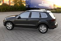 Volkswagen Touareg 2010–2018 Zadní ochranný rám Black (nerez) fotografie 2