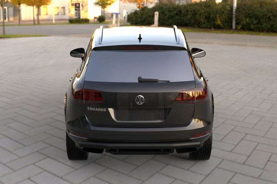 Volkswagen Touareg 2010–2018 Zadní ochranný rám Black (nerez) Image