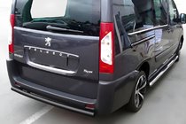 Fiat Scudo 2007–2015 Zadní ochranný rám Black (nerez) fotografie 1