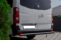 Volkswagen Crafter 2006–2016 Zadní ochranný rám AK002 Black (nerez) fotografie 2