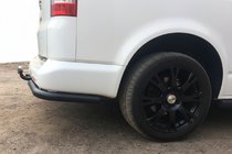Volkswagen T5 Transporter 2003–2010 Zadní rohy AK003 Black (2 ks, nerez) fotografie 2