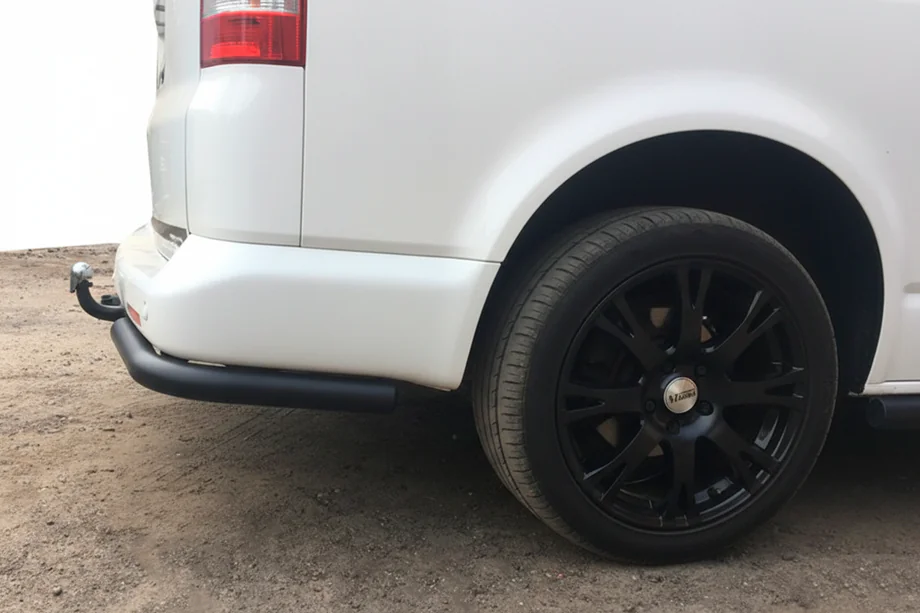 Volkswagen T5 2010–2015 Zadní rohy AK003 Black (2 ks, nerez) Fotografie 2