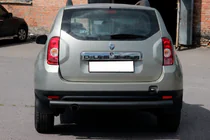 Renault Duster 2008–2017 Zadní rovný ochranný oblouk Black (nerez) fotografie 3