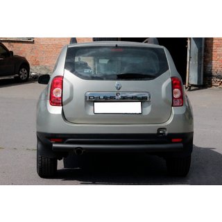 Zadní rovný ochranný oblouk Black (nerez) Renault Duster 2008–2017 fotografie 3