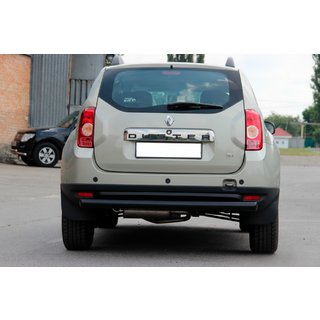 Zadní rovný ochranný oblouk Black (nerez) Dacia Duster 2008–2018 fotografie 1