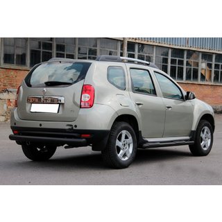 Zadní rovný ochranný oblouk Black (nerez) Dacia Duster 2008–2018 fotografie 3