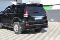 Toyota Land Cruiser Prado 120 2002–2009 Zadní rohy AK003 Black (2 ks, nerez) fotografie 3