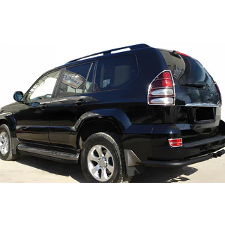 Zadní rohy AK003 Black (2 ks, nerez) Toyota Land Cruiser Prado 120 2002–2009 fotografie 1