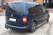 Volkswagen Caddy 2004–2010 Zadní rohy AK003 Black (2 ks, nerez) fotografie 6