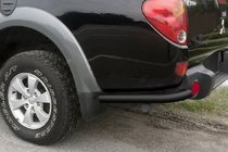 Mitsubishi L200 2006–2015 Zadní rohy AK003 Black (2 ks, nerez) fotografie 3